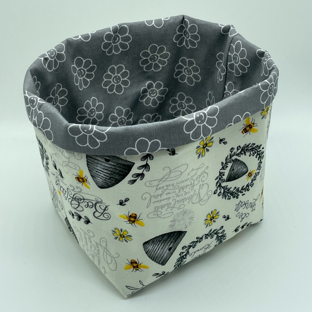 Spring Decor / Bee Decor / Storage and Organizer Bin / Bee Basket - Picture 2 of 3